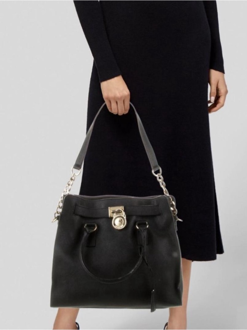 Mk black leather purse